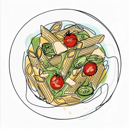 fuel-food_penne-mit-rucolapesto-getrockneten-tomaten-und-parmesan_1753168766 Penne mit Rucolapesto, getrockneten Tomaten und Parmesan.