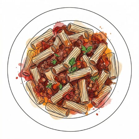 Rigate mit Ragù alla bolognese