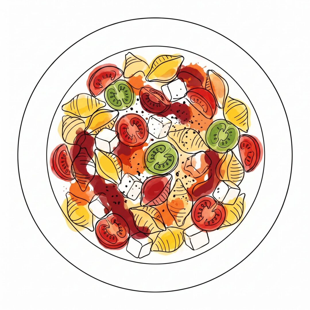 Pasta Anti Pasti mit Mozzarella und Tomatensauce