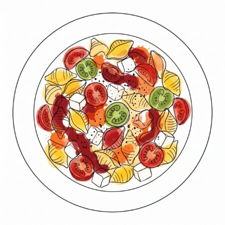 Pasta Anti Pasti mit Mozzarella und Tomatensauce